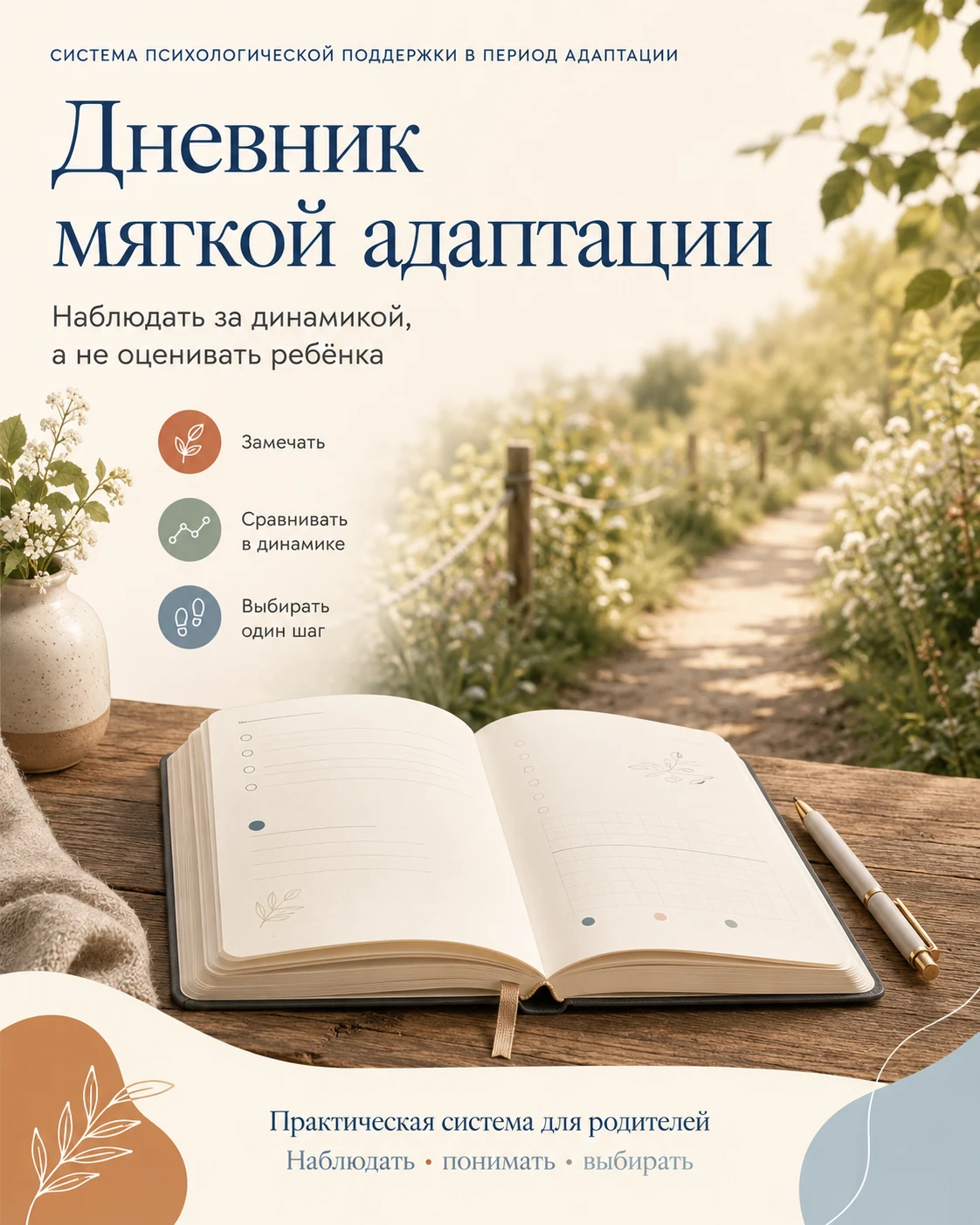 Дневник мягкой адаптации – система психологической поддержки родителей в период адаптации ребёнка к детскому саду